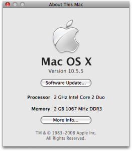 Mac OS X Version 10.5.5